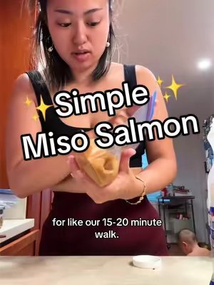 TikTok post by @amamamy.co for OmieLife. Caption reads: [...] #lunchideas #salmon #recipiesoftiktok....