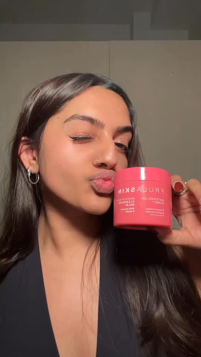 Instagram post by @shradhamistryy for Frulabeauty. Caption reads: black eyeliner approved🤩 @frulabeauty brand new....