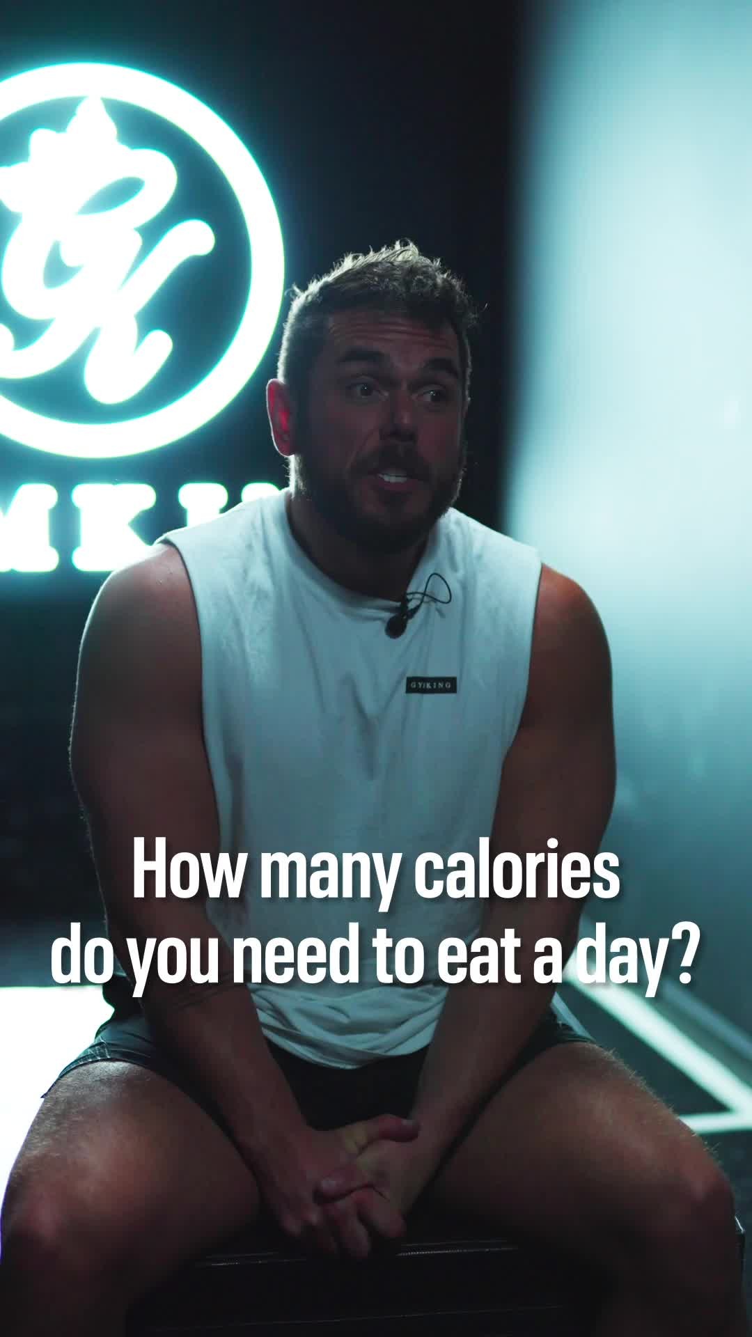 Instagram post by @rossedgley for Gym King. Caption reads: 10,000-15,000 calories a day. Not a diet. It's the....