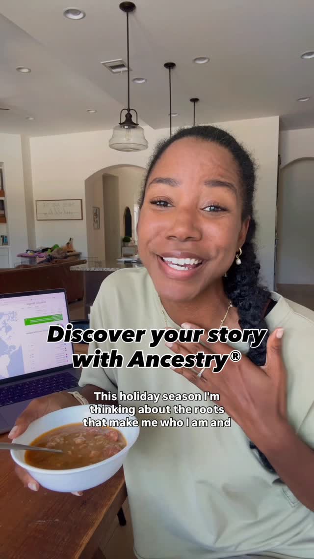 Instagram post by @jenniferborget for Ancestry. Caption reads: #AncestryPartner The best stories are the ones....