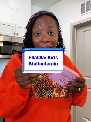 TikTok post by @bbritt93 for EllaOla. Caption reads: EllaOla kids multivitamin, EllaOla multivitamin,....