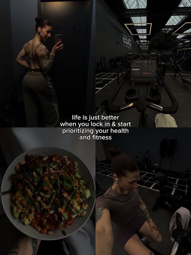 Instagram post by @angeeelina.fit for Women's Best. Caption reads: Locking in isn’t about being perfect.
It’s about....