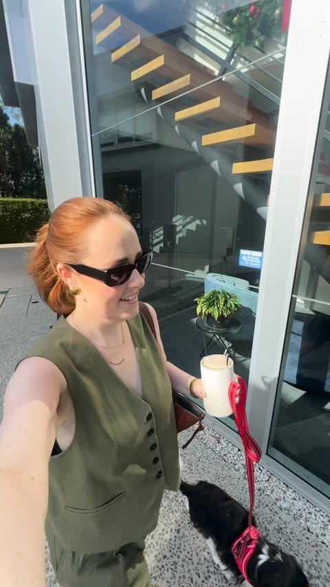 Instagram post by @courtneymangan for Woolworths. Caption reads: It might be the silly season, but let’s work....