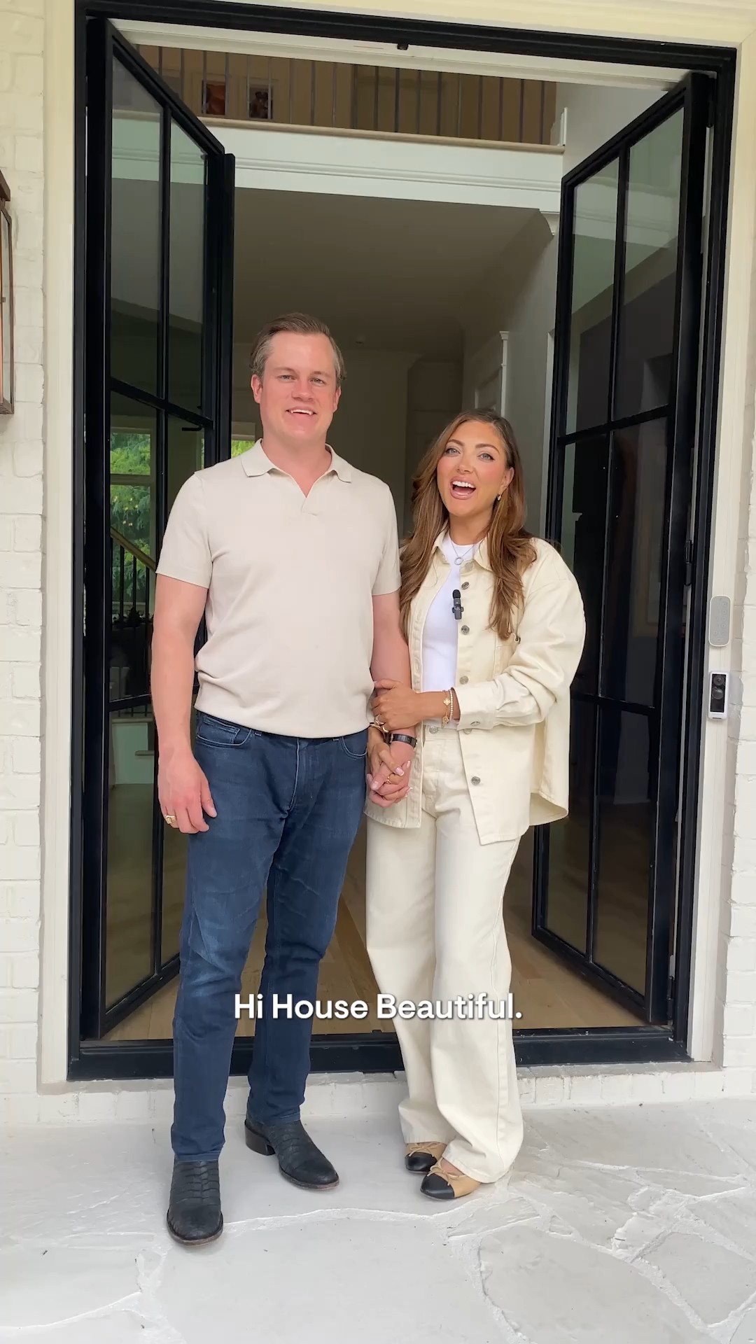 Instagram post by @campbellhuntpuckett for House Beautiful. Caption reads: @campbellhuntpuckett and @jettwpuckett's Georgia....