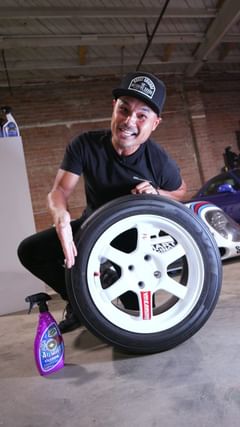 Instagram post by @omgbuilds for Turtle Wax. Caption reads: The best wheel cleaner I've ever used! You can....