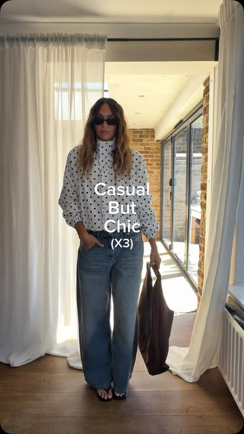 Instagram post by @keely_busby for New Look. Caption reads: @newlook have nailed layering season! The polka....