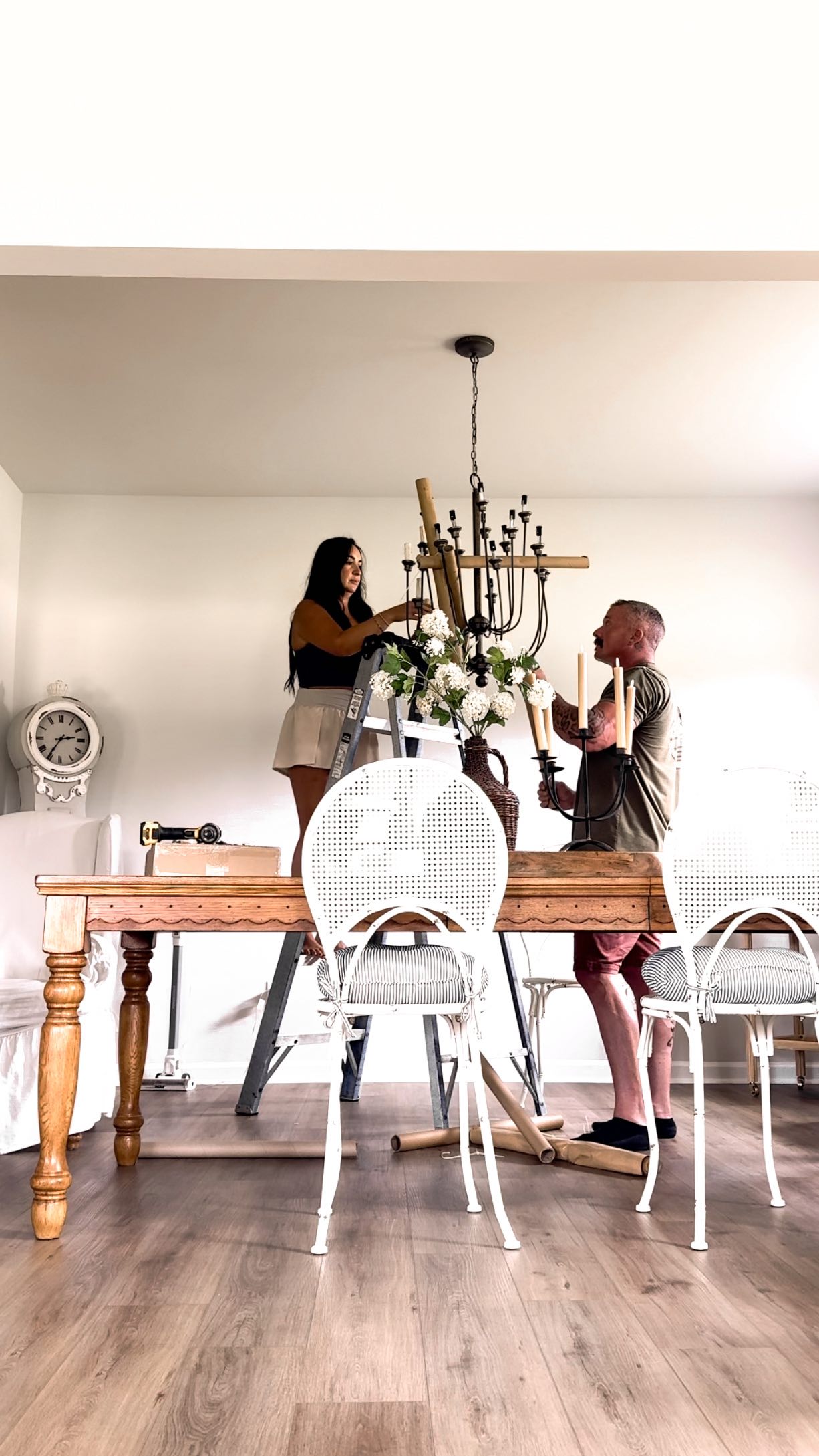 Instagram post by @krystlemarienickels for Cottages & Bungalows Magazine. Caption reads: It’s been 13 days since we moved into our new home....