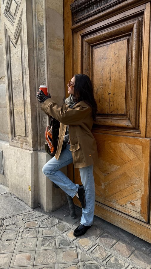 Instagram post by @ambre.lp for Odaje. Caption reads: spring pre-game @odaje_paris ad.