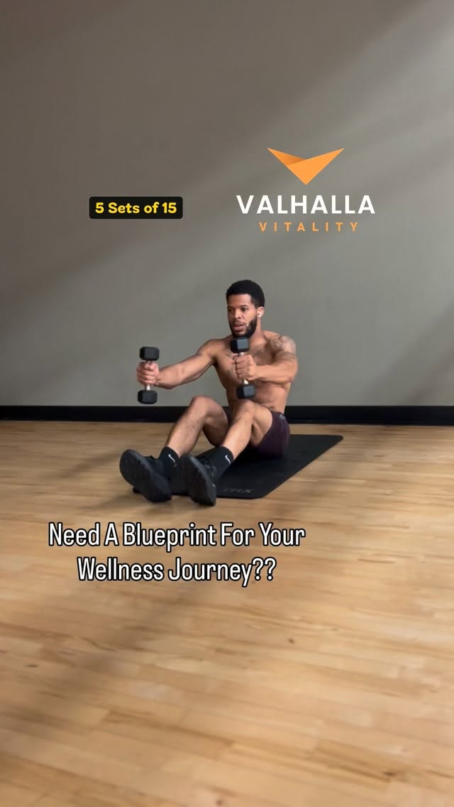 Instagram post by @worthyfitq for Valhalla Vitality. Caption reads: A stronger, sharper, healthier you starts with a....
