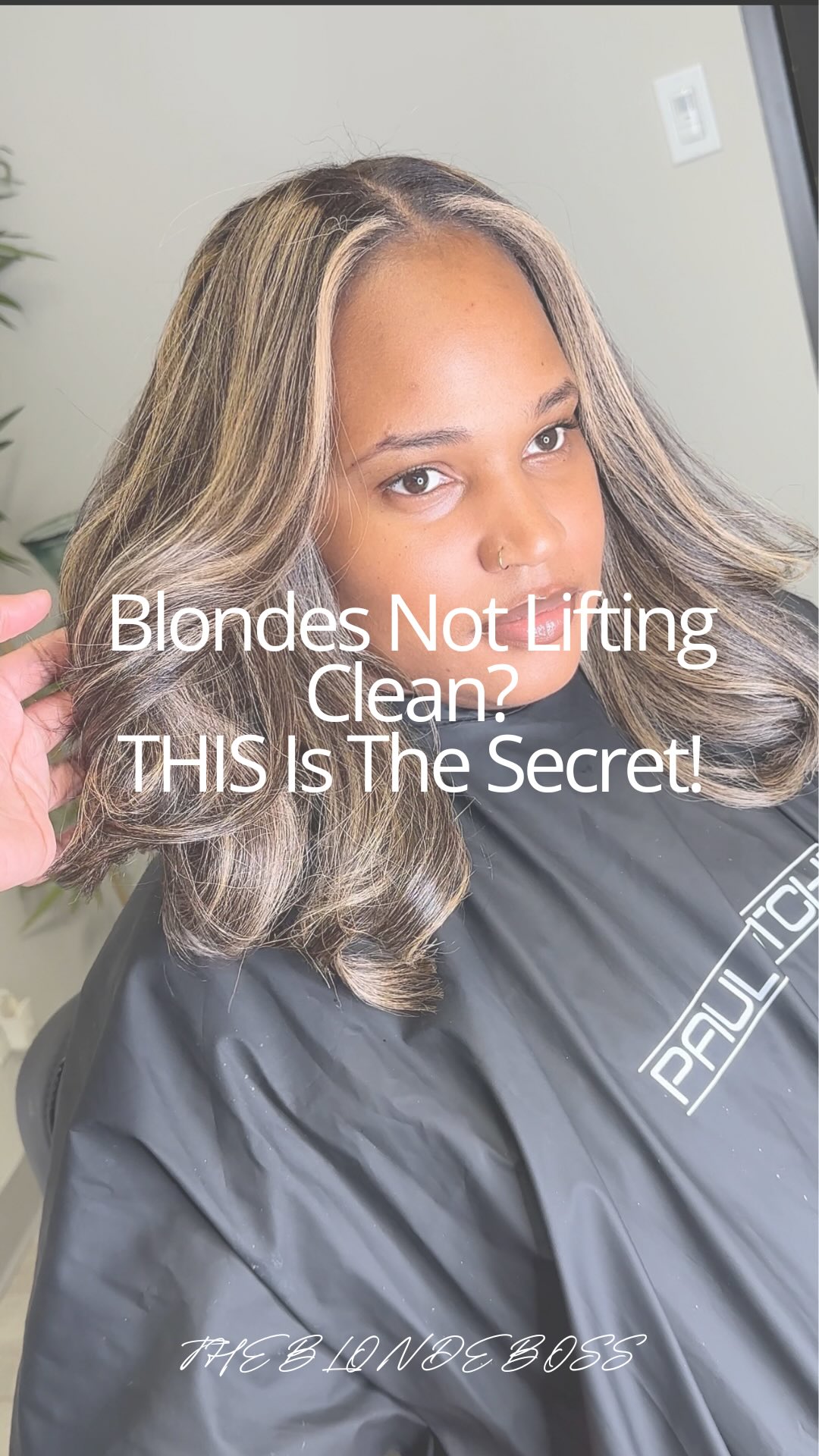 Instagram post by @janaeraquelmiller for Paul Mitchell. Caption reads: [...] process, I reach for the @paulmitchellpro....