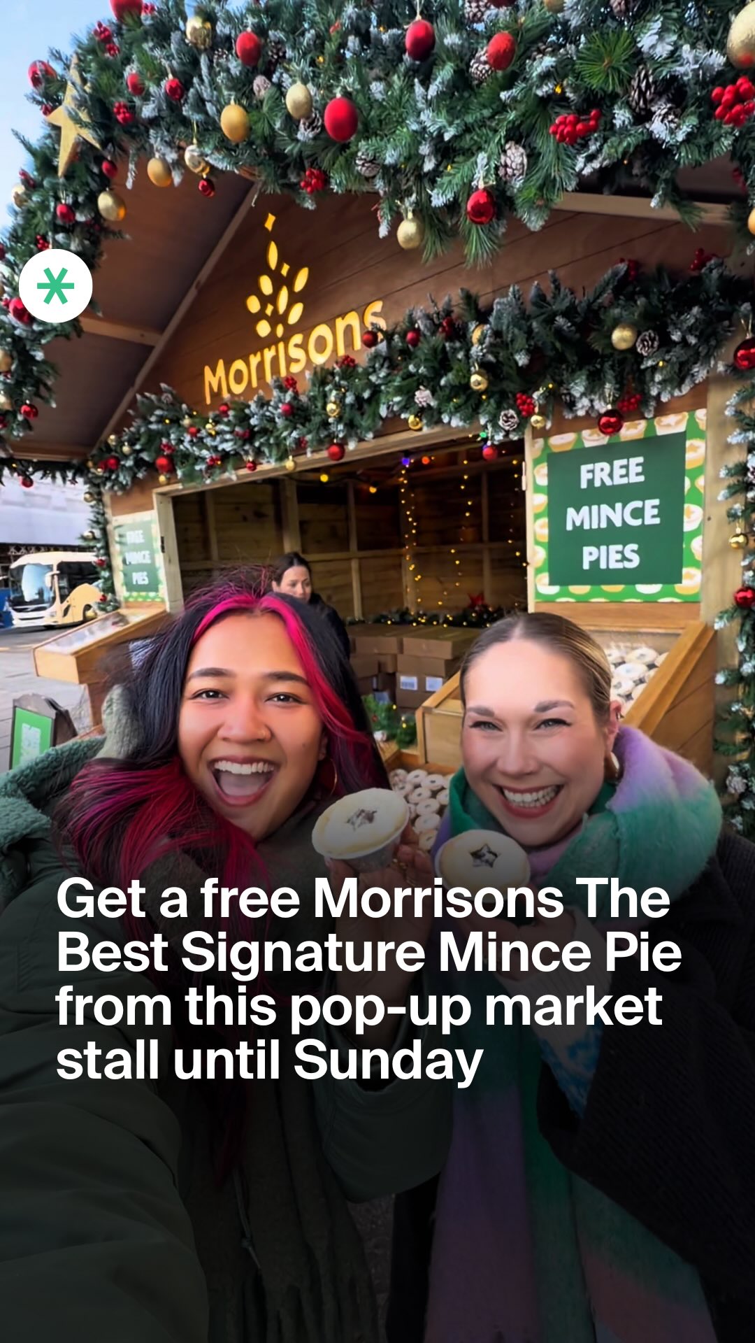 Instagram post by @secret.edinburgh.smn for Morrisons. Caption reads: Be one of the first to try @morrisons....