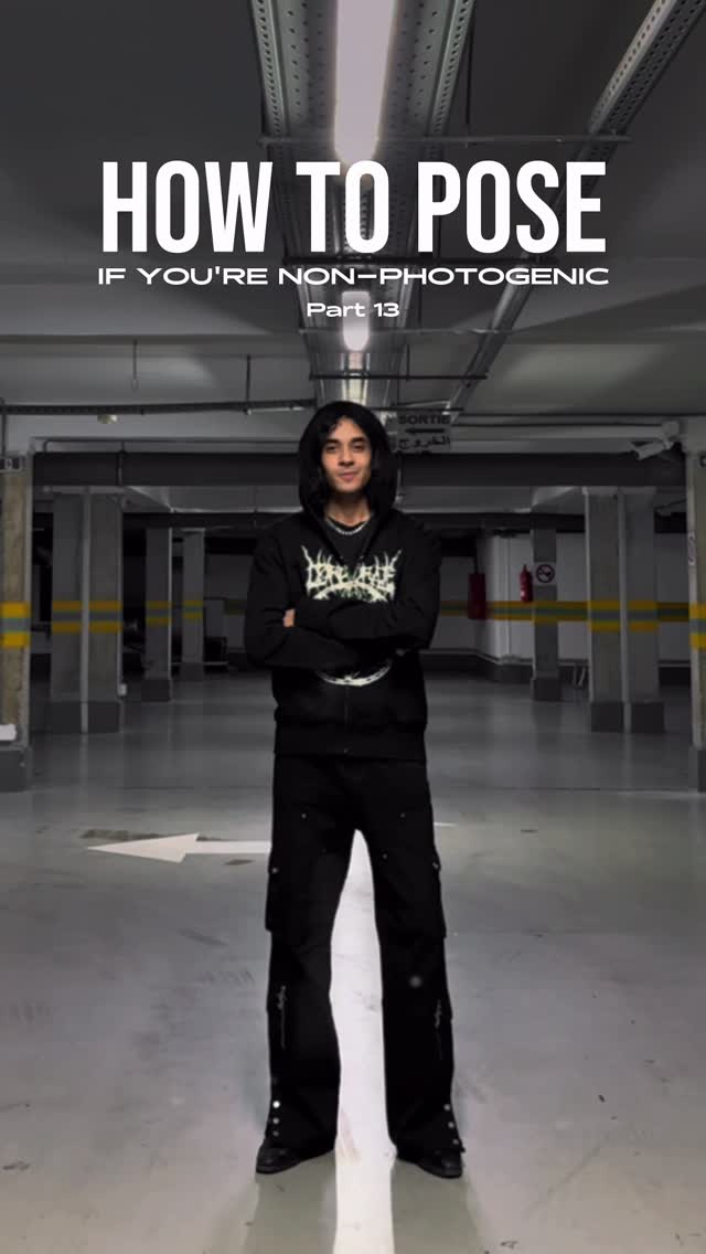 Instagram post by @ziadhalloumi for VITALY. Caption reads: How to pose if you're non-photogenic | Part....