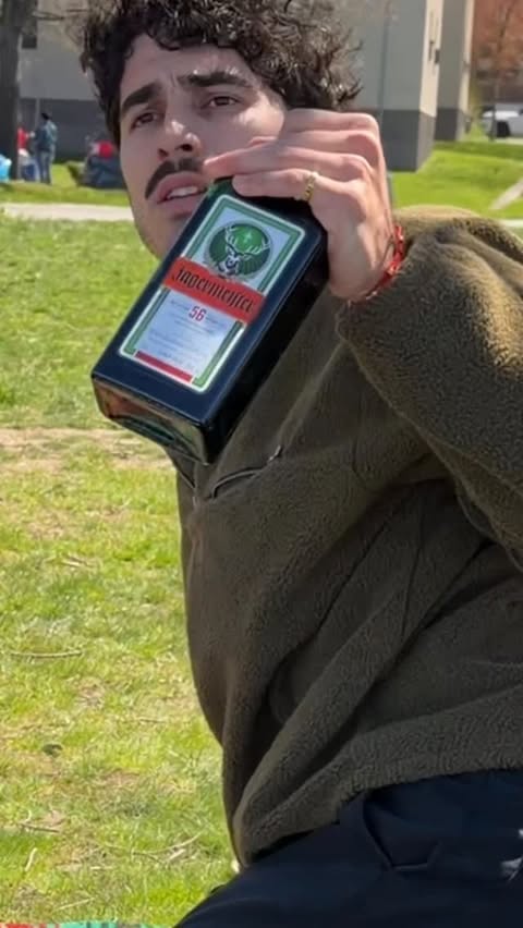 Instagram post by @maxmanticof_ for Jägermeister. Caption reads: It looks like you have enough to go around #ad....