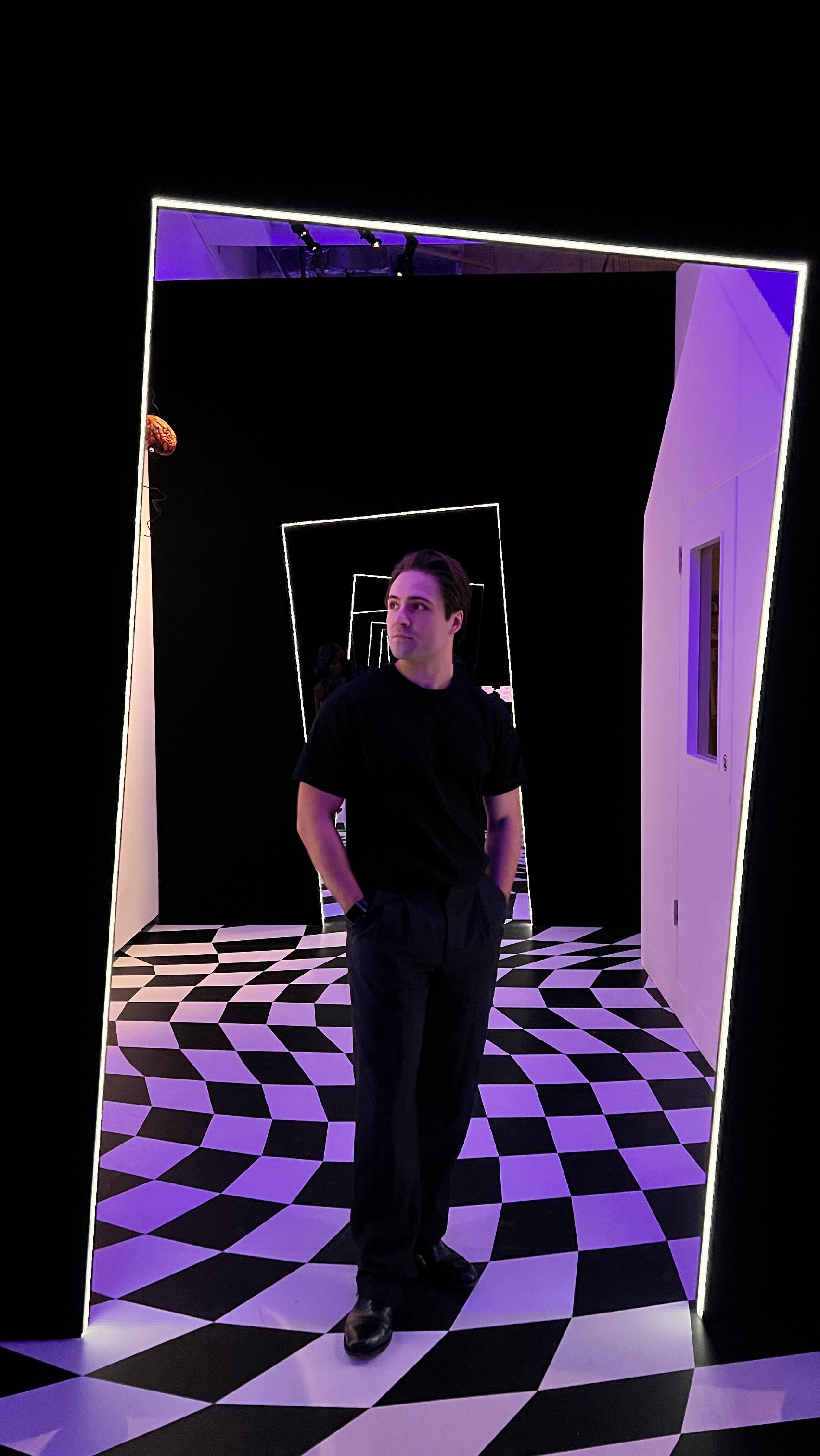 Instagram post by @ponomaribo for Beetlejuice. Caption reads: Thank you @designmuseum for inviting me to the....