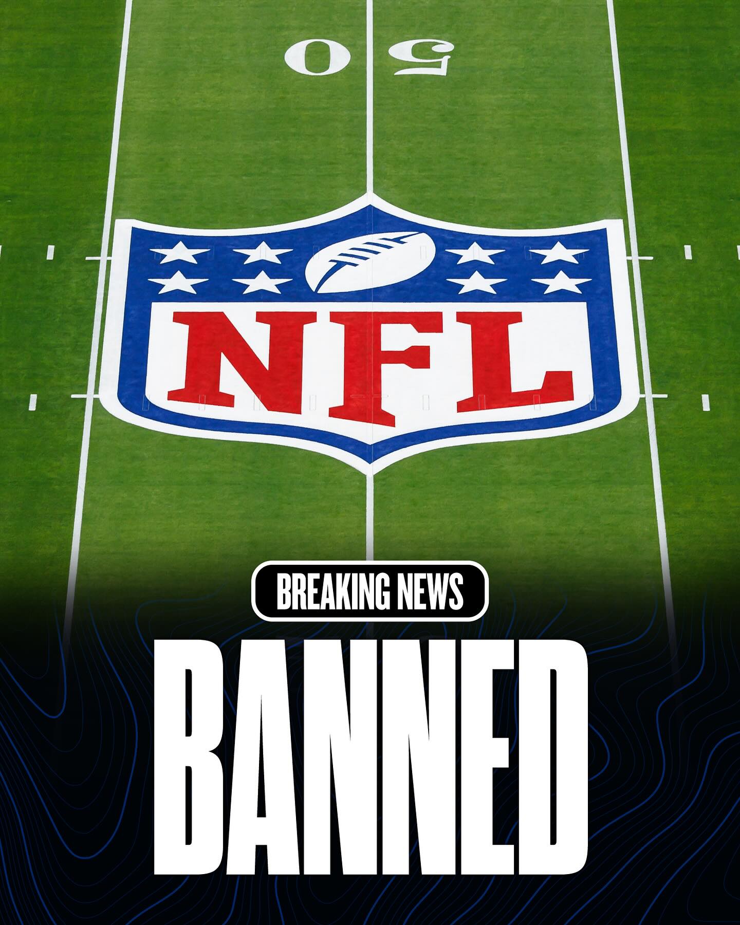 Instagram post by @adamschefter for Sports Center Nepal. Caption reads: Breaking: The fan who shoved Ravens WR DeAndre....