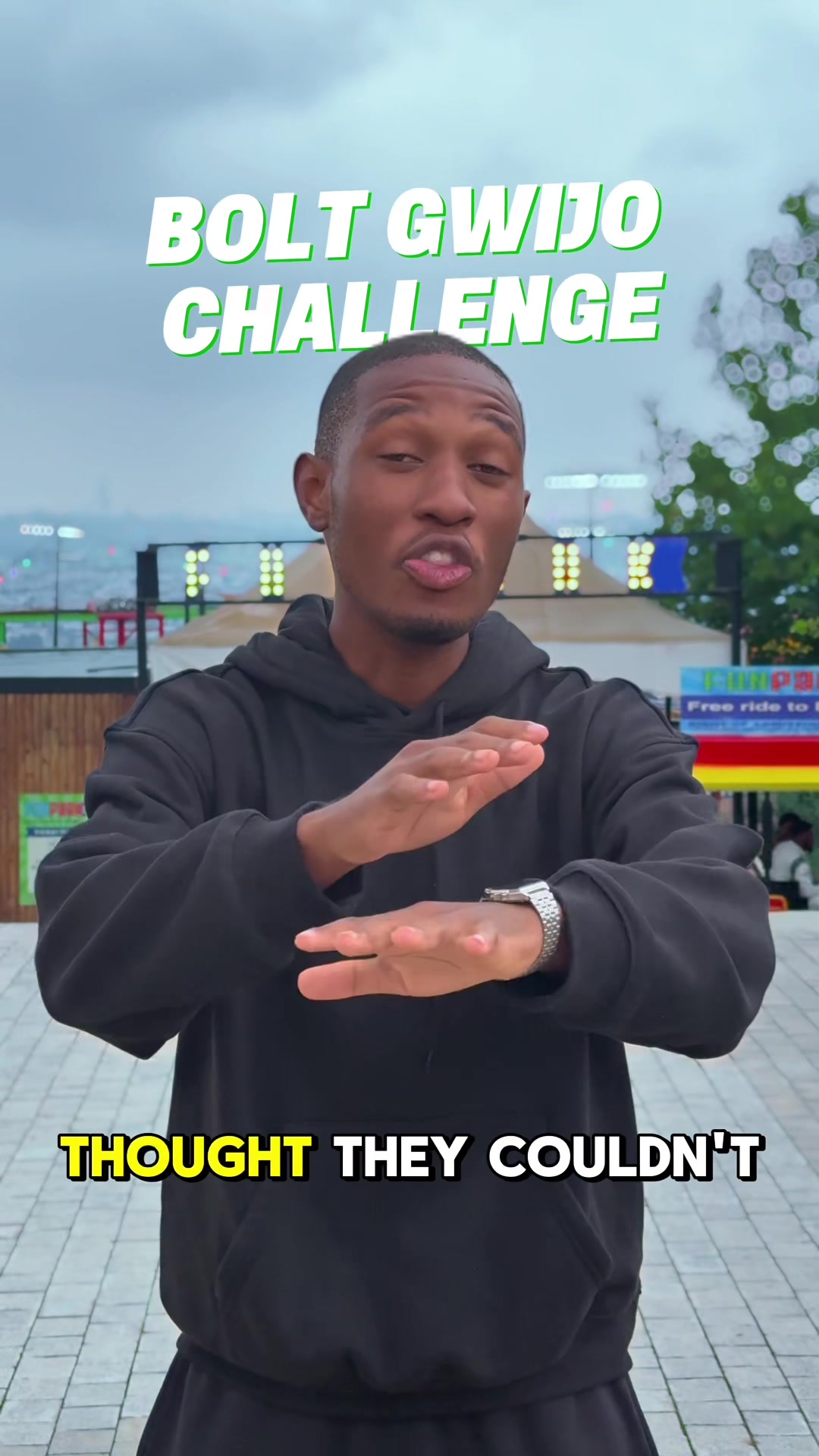 TikTok post by @pistole.gwijo for Bolt. Caption reads: The BOLT Gwijo Challenge is back and bigger than....