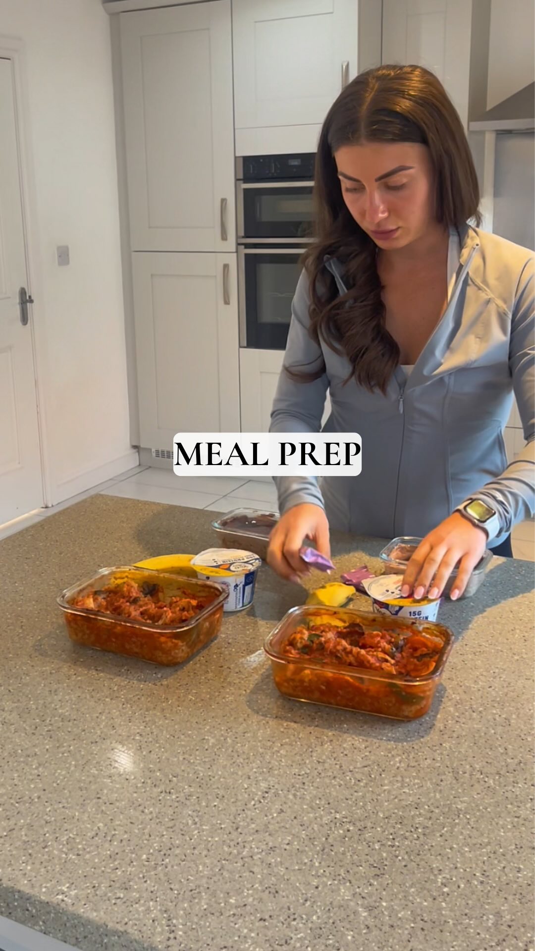 Instagram post by @balanced_bites__ for Degusta Box. Caption reads: Monday meal prep made simple😋😋

Meal prep....
