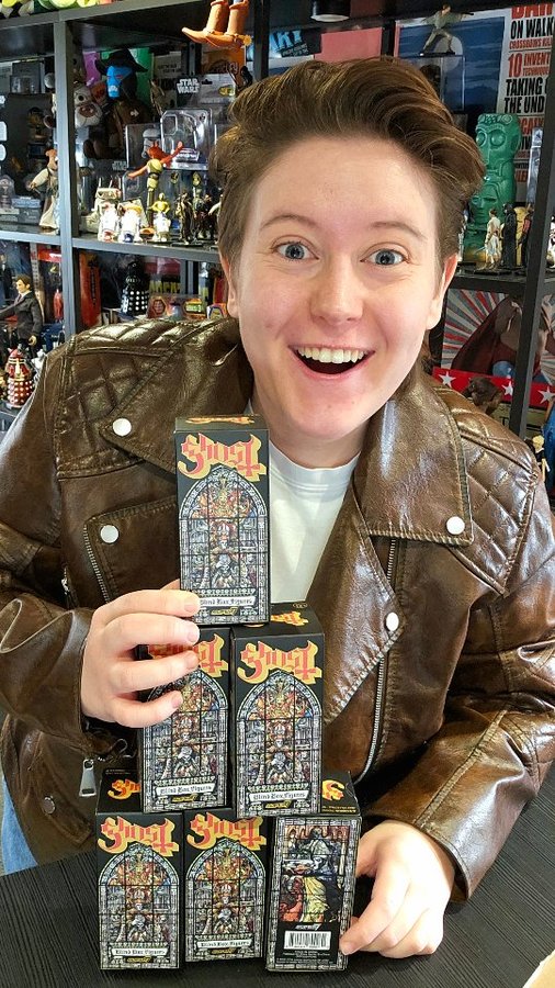 Instagram post by @collector.caitlin for Super7. Caption reads: GIFTED | Brand new Super7 blind box unboxings!....