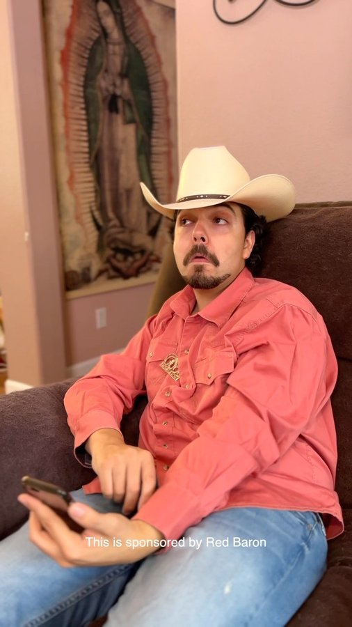 Instagram post by @mrchuy for Red Baron Pizza. Caption reads: #RedBaronPartner My dad loved the @redbaronpizza....