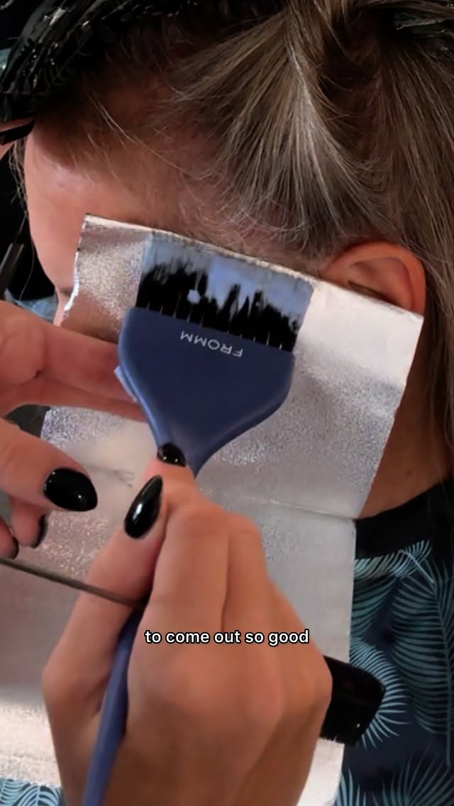 Instagram post by @taylordidmyhair for Fromm Pro. Caption reads: ✨Stock up your toolkit with my fav @frommpro Color....