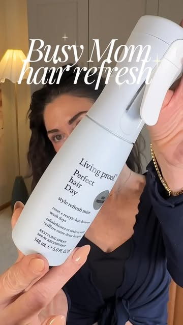 Instagram post by @chenoa.brookins for Living Proof. Caption reads: [...] wash day as long as possible🤭💫....