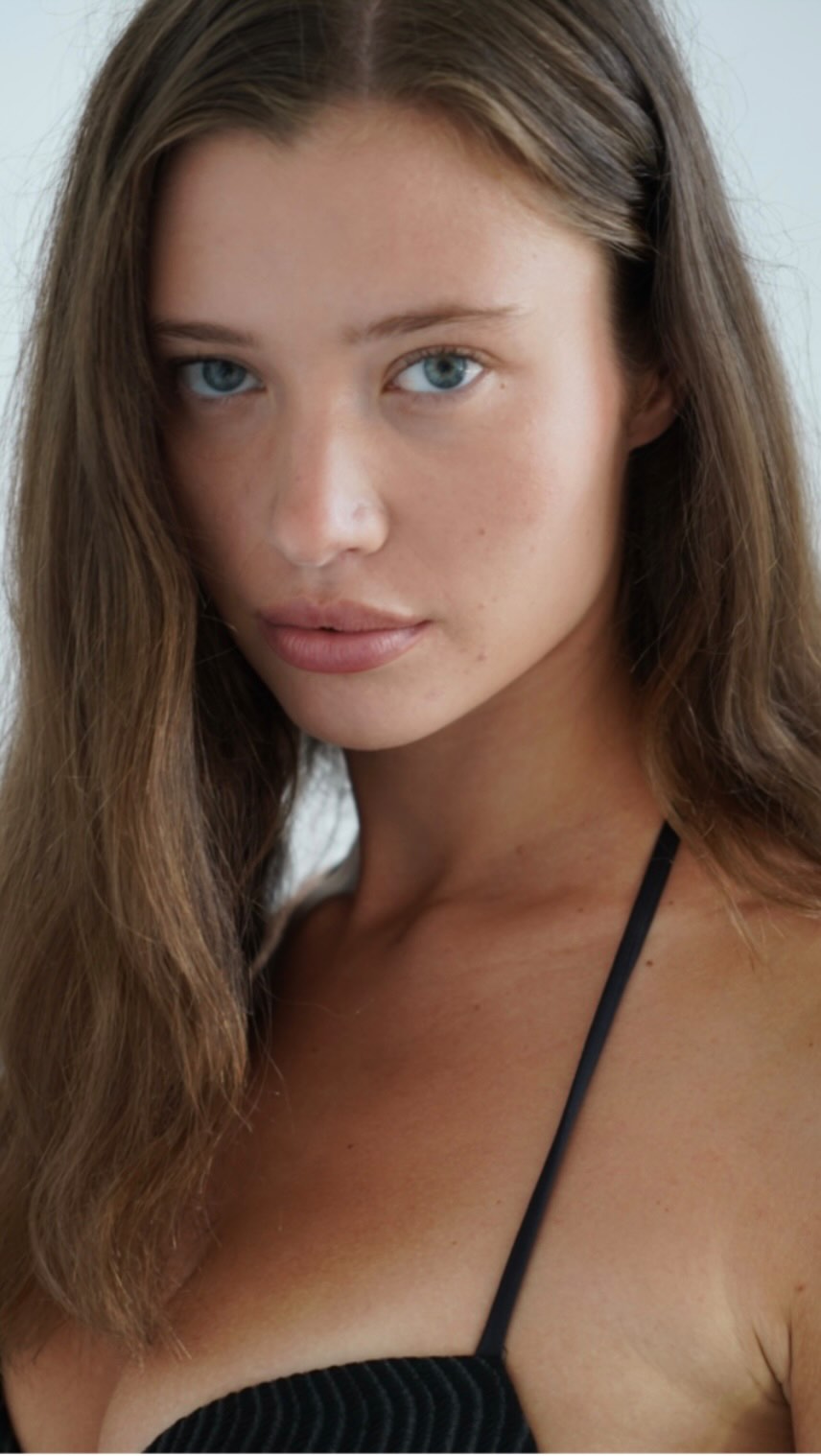 Instagram post by @victoriakosenkova_ for Ford Models. Caption reads: new polaroids by @fordmodels 🖤.