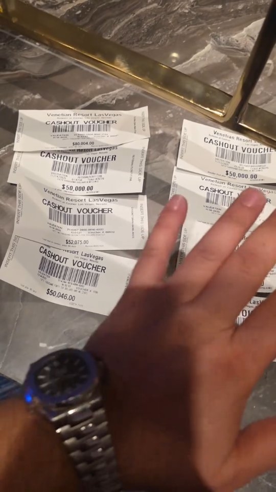 Instagram post by @ng_slot for The Venetian Las Vegas. Caption reads: Over $230,000 Profit From Slots At @venetianvegas....