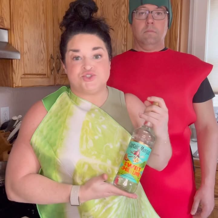 Instagram post by @samramsdell5 for Captain Morgan. Caption reads: #ad @captainmorganusa New Sweet Chili Lime is....