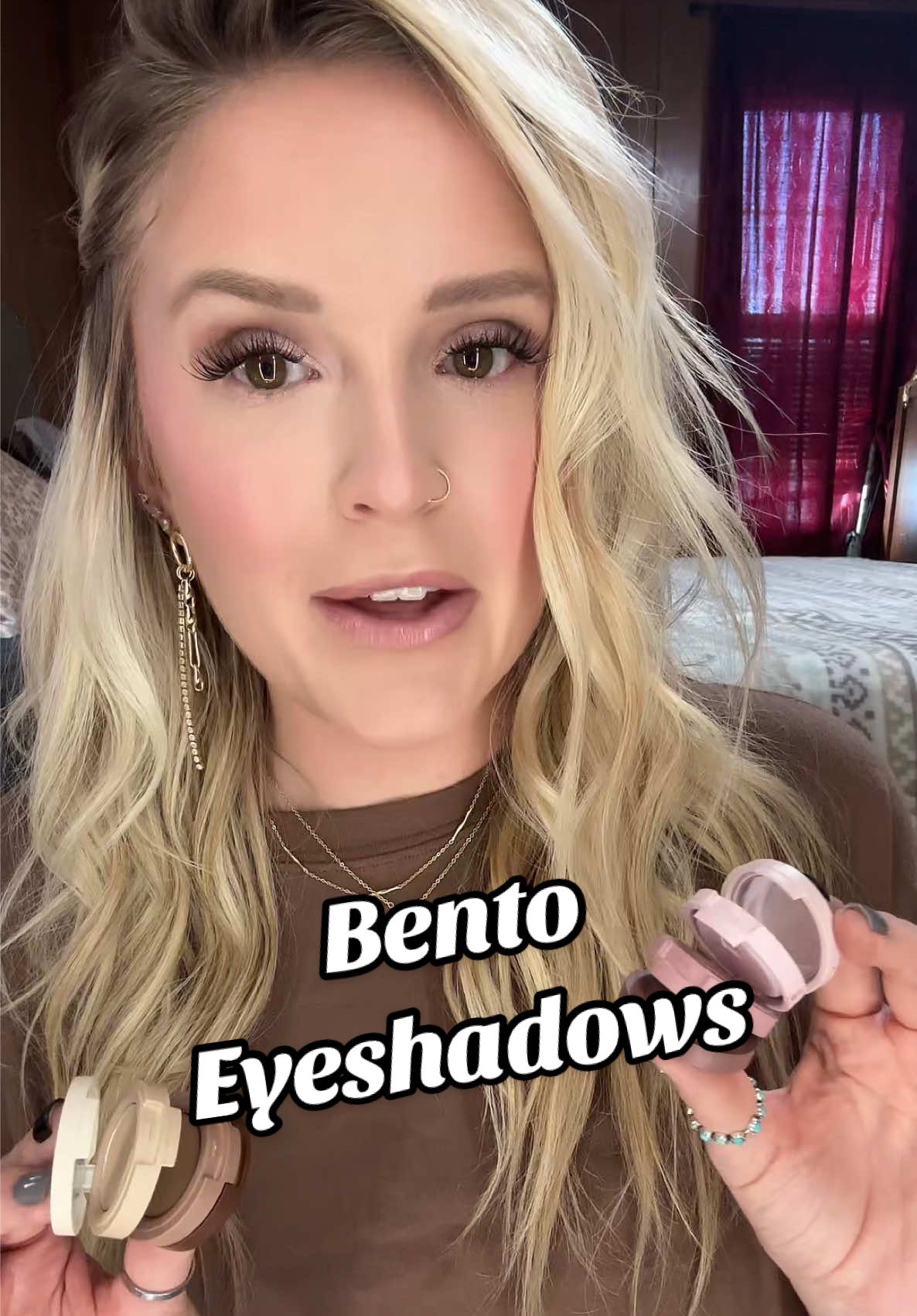 TikTok post by @daniellenlipscomb for Kaja Beauty. Caption reads: [...] #beautyhacks #onthego @Kaja Beauty .