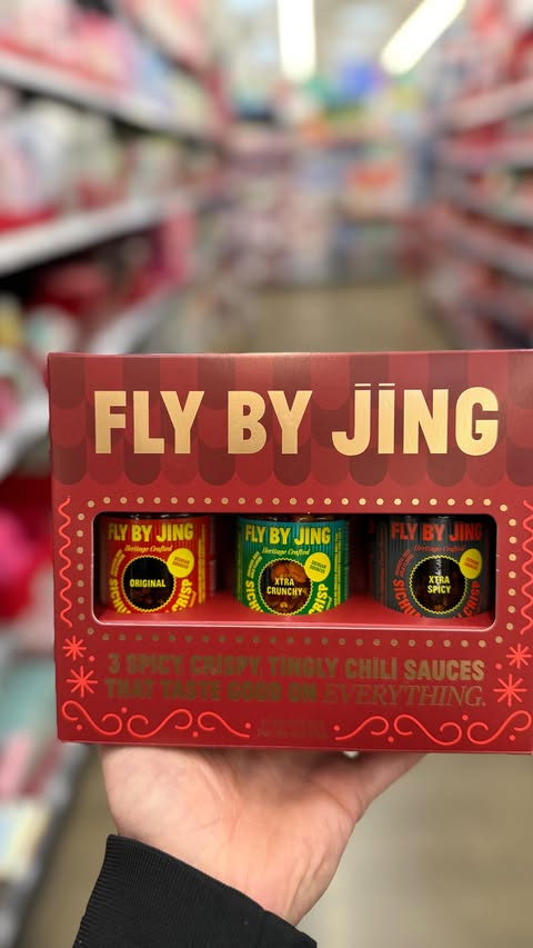 Instagram post by @walmartgems for FLY BY JING. Caption reads: Spice lovers, this one’s a holiday MUST! 😍 The....