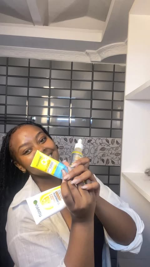 Instagram post by @wangarrrii for Garnier East Africa. Caption reads: These little steps in my routine have taught me....