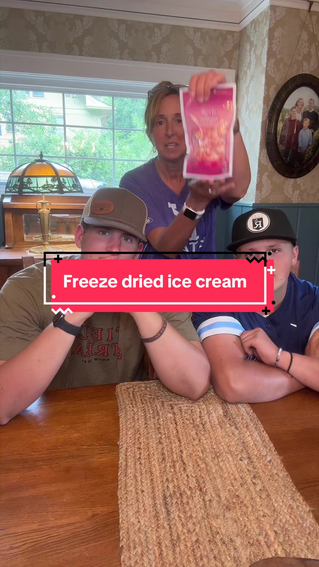 TikTok post by @lyndseystamper1 for FD Pantry. Caption reads: [...] Shortcake freeze dried ice cream from....