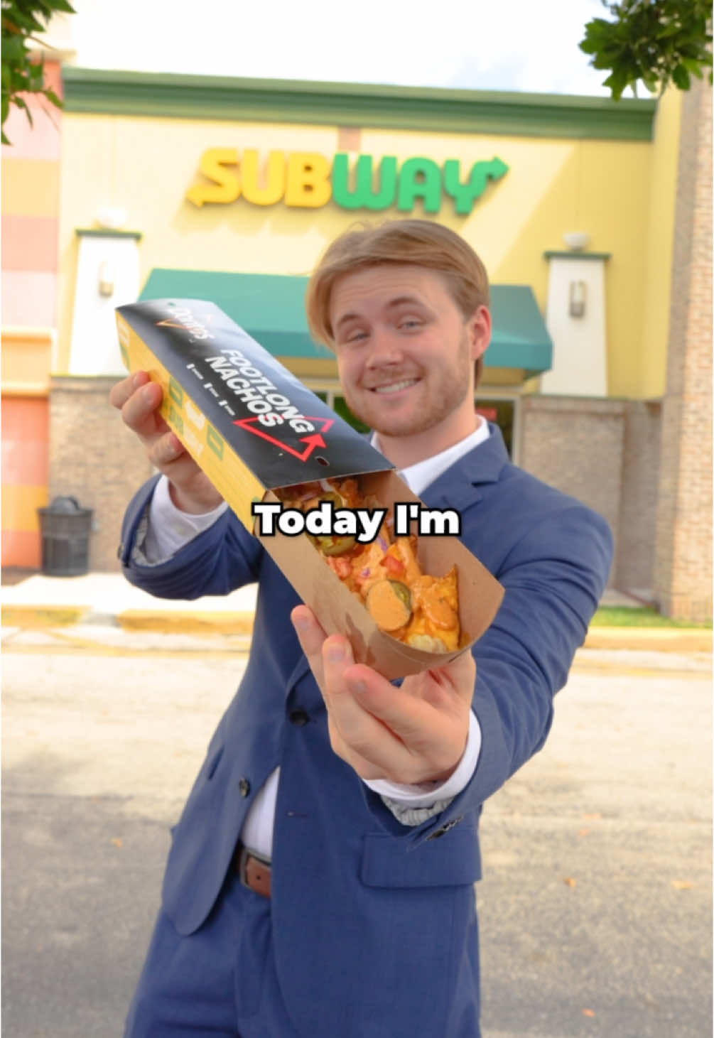 TikTok post by @dancookedit for Subway. Caption reads: #SubwayPartner I tried the NEW @Doritos Footlong....