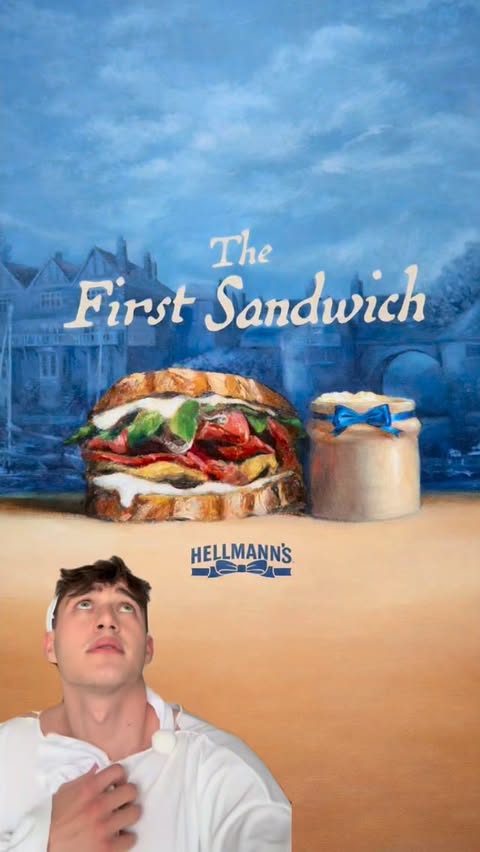 Instagram post by @jj_kirwan for Hellmann's. Caption reads: AD Word hath reached me that @hellmannsuk doth....