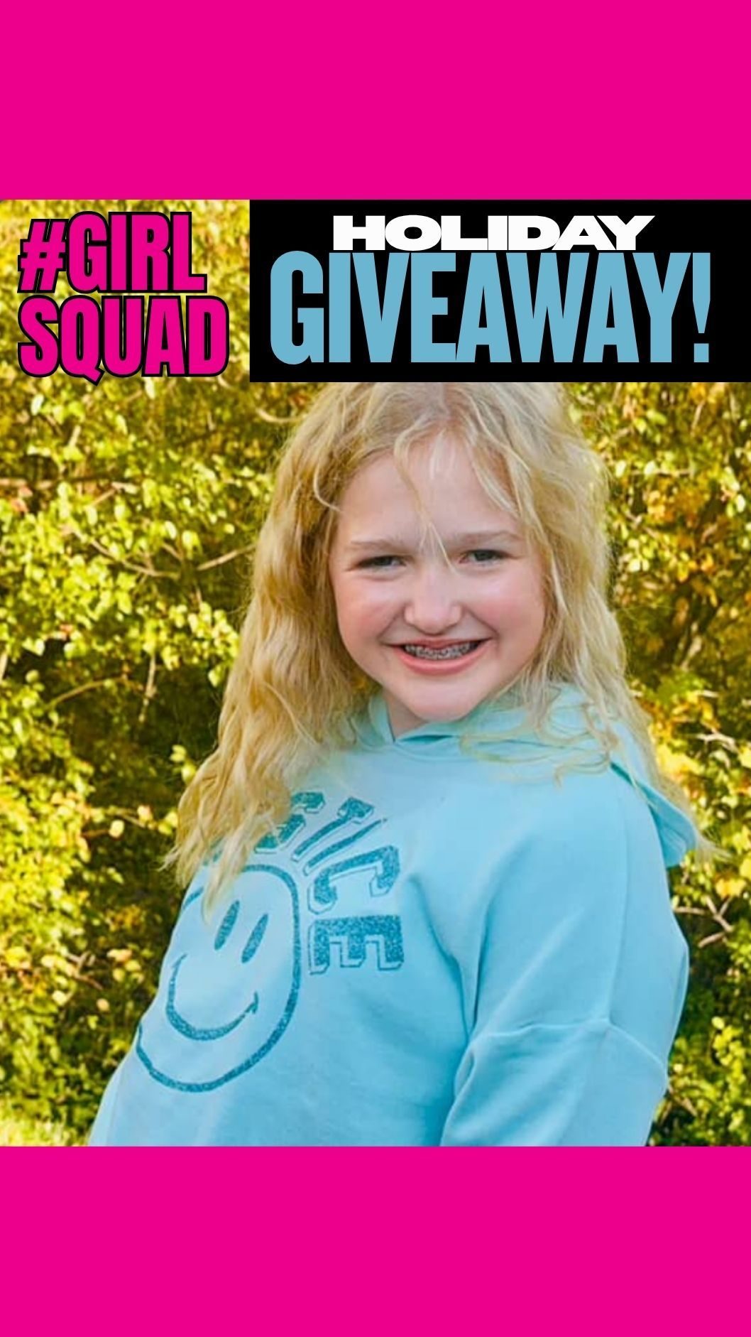 Instagram post by @little_gymnast_lil for Justice. Caption reads: ❄️ Cozy season is here & we’re celebrating with....