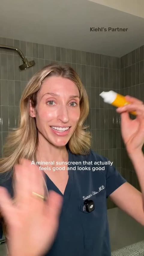 Instagram post by @drsamanthaellis for Kiehl's Since 1851. Caption reads: #kiehlspartner Sensitive skin deserves better....
