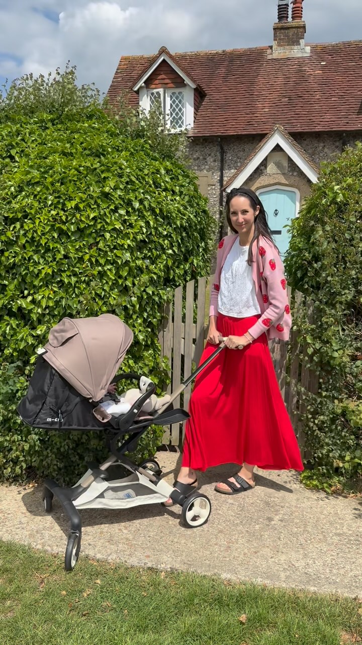 Instagram post by @lifewiththehoulders for Micro Scooters UK. Caption reads: Micro lightweight stroller 360🌸

I am OBSESSED....