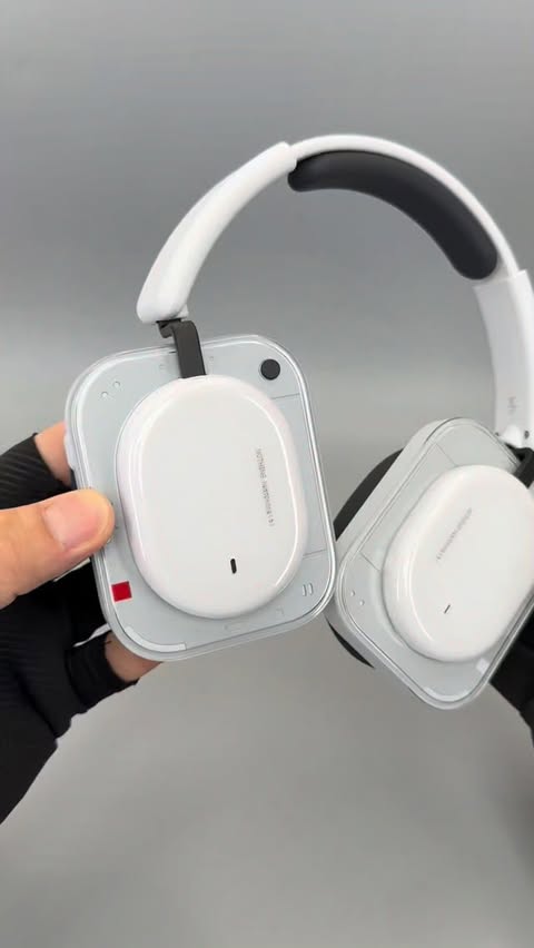 Instagram post by @ghoul.arena for nothing. Caption reads: NOTHING headphone ( a ) ( White Colour ) [...].