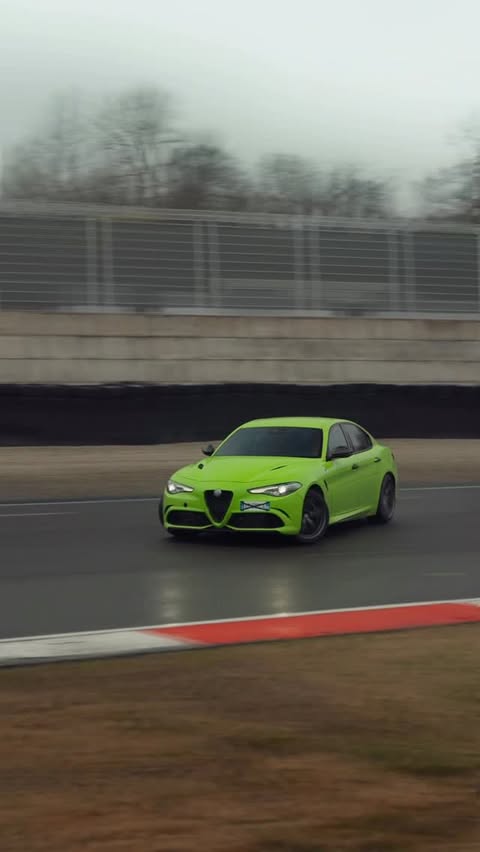 Instagram post by @federicosceriffo17 for Alfa Romeo. Caption reads: [...] 🍀🤌🏻! Lady-G is poetry in motion!!....