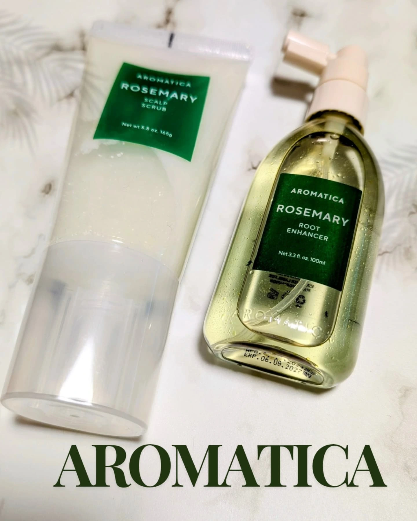 Instagram post by @beauty_rose_rico for AROMATICA JAPAN. Caption reads: アロマティカの頭皮ケア・ベストセラー2種だよ❢

AROMATICA
「AROMATICA ヘアケア....