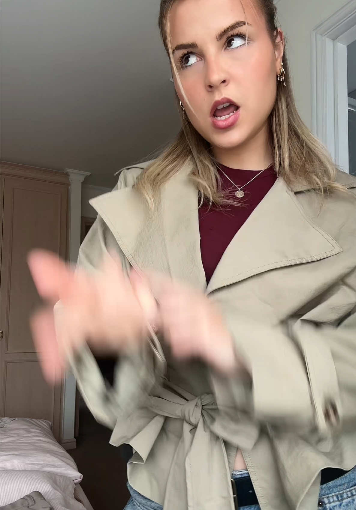 TikTok post by @giorgia.hanselhides for Shopcider Thailand. Caption reads: Jacket from CIDER @CiderUK (gifted) 🩷#foryou #fyp....