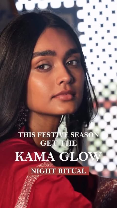 Instagram post by @nishisingh_muah for Kama Ayurveda. Caption reads: [...] and the creative process. 🌙✨ for Kama....