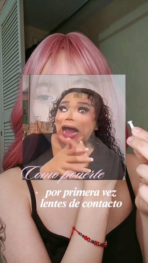 Instagram post by @dar.ari0 for BEAUEYE. Caption reads: [...] lentes de CONTACTO!! ✨️🙂‍↔️💕💖....