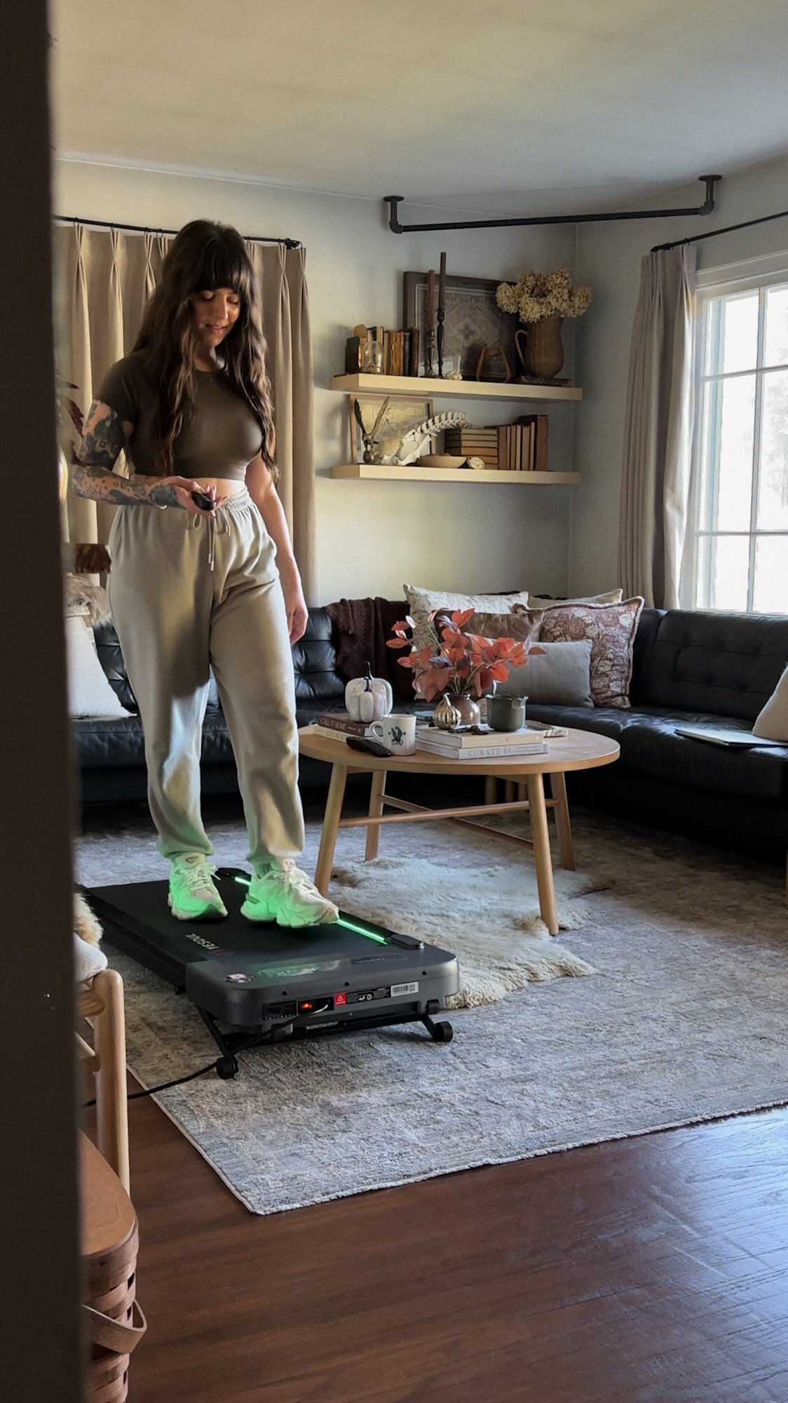 Instagram post by @thegoodrichwife for YESOUL FITNESS. Caption reads: A little mo’ cardio 🏃🏻‍♀️
As someone who sits....