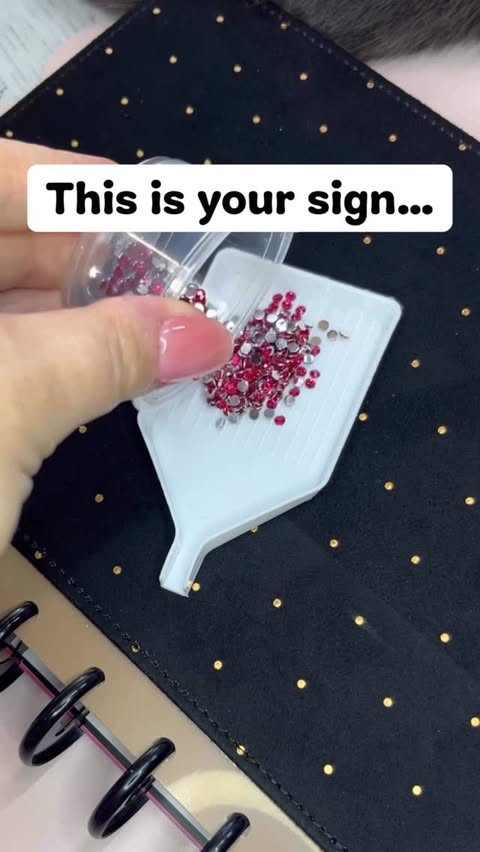 Instagram post by @knit.plan.jess for The Happy Planner. Caption reads: This is your sign to bedazzle the new Neutral Noir....