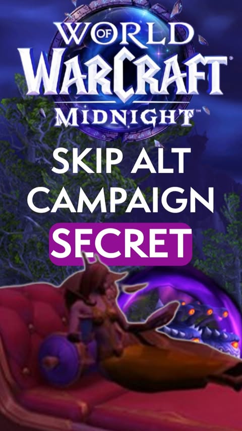 Instagram post by @mrreeeee for Blizzard Entertainment. Caption reads: Midnight - Campaign Skip #GamingTips #twitch....