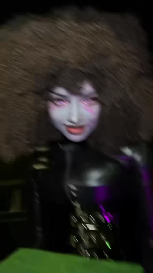 Instagram post by @edensgardencos for PinkyParadise. Caption reads: There are monsters nearby💜
.
.
.
contacts....