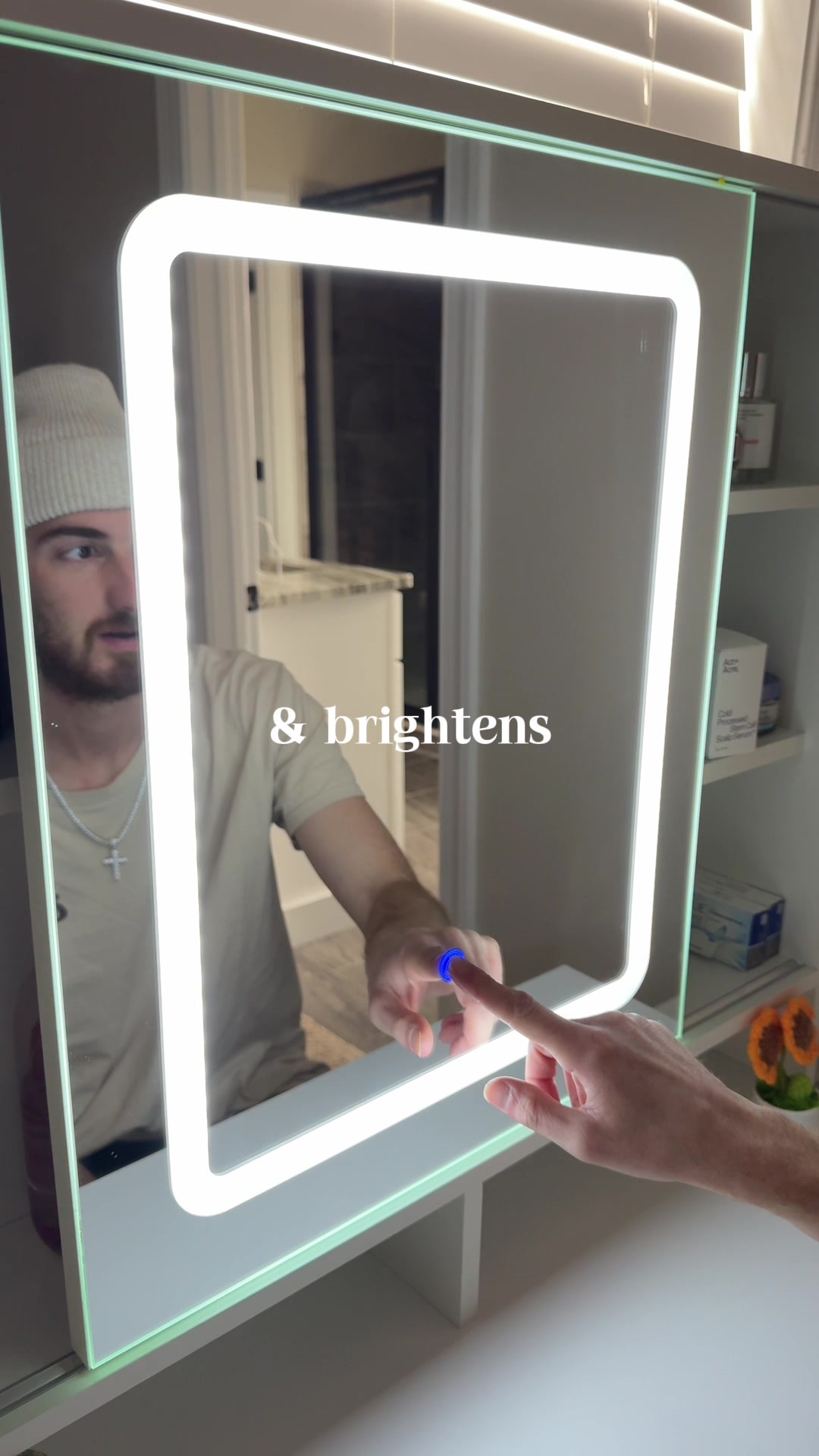 TikTok post by @thehardmanway for Vabches. Caption reads: [...] husband and I LOVE this new vanity from....