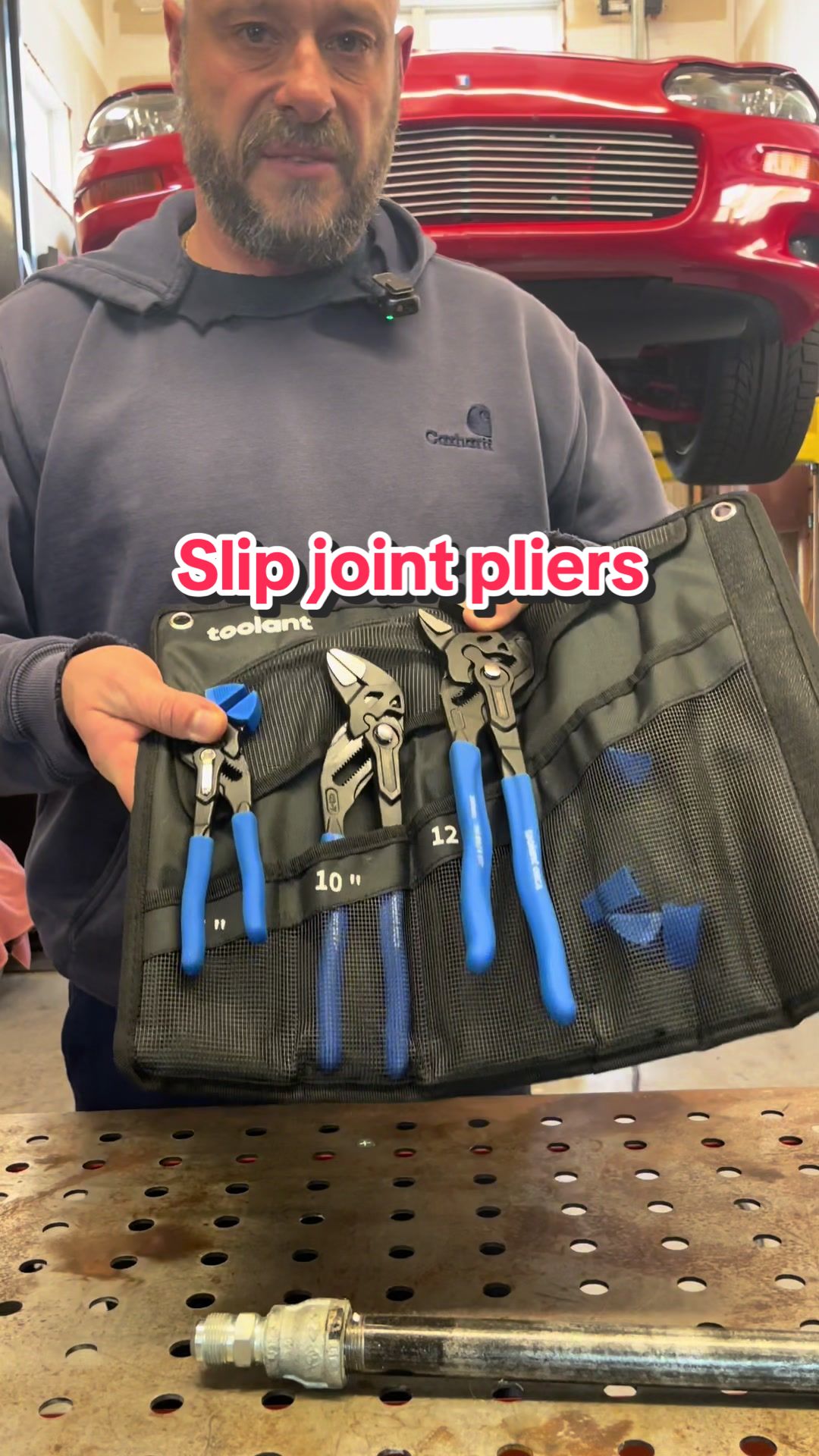 TikTok post by @sickboymechanic for toolant. Caption reads: [...] lock pliers. Lifetime warranty!! @toolant....