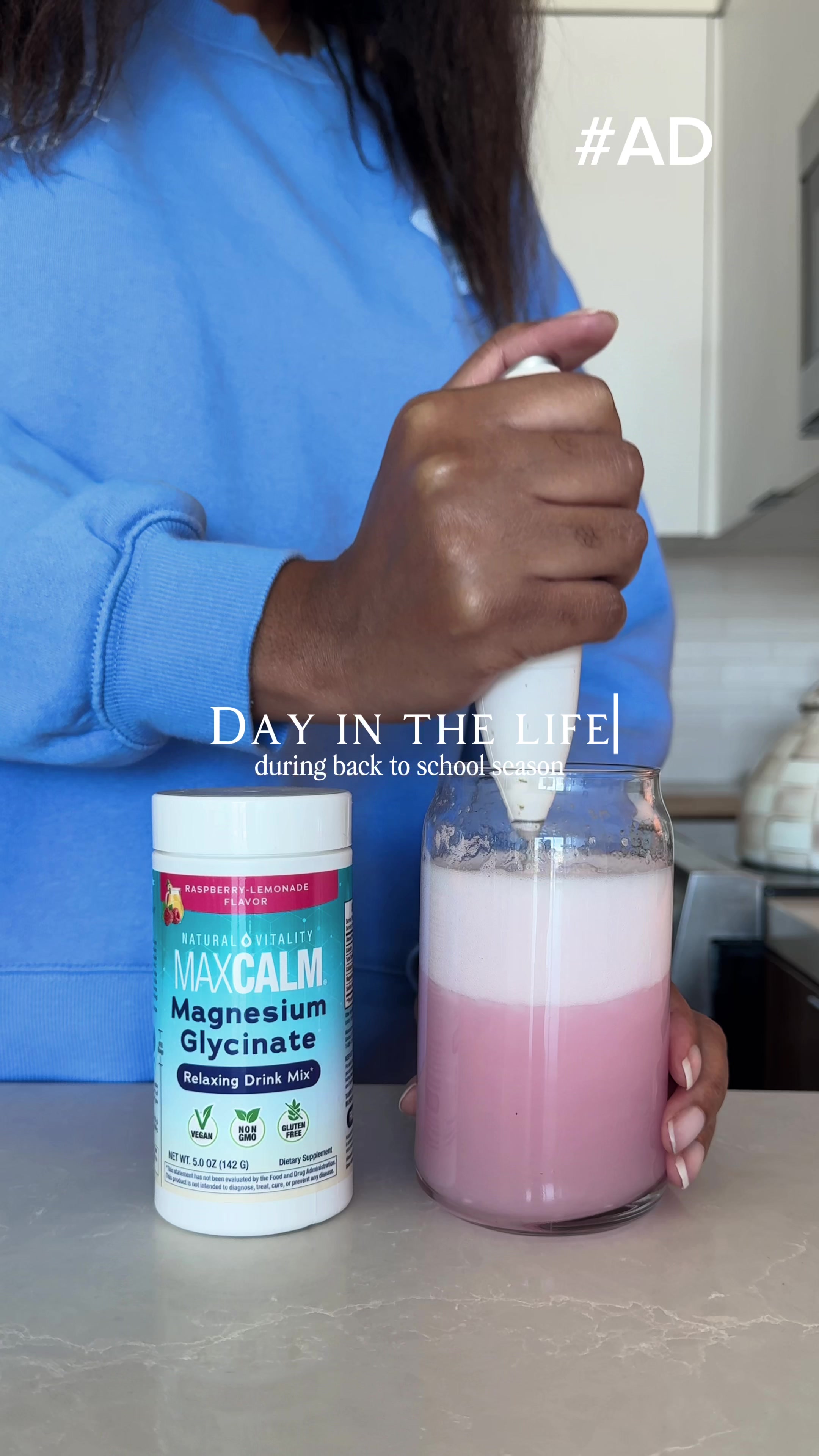 TikTok post by @dianaajih for Natural Vitality®. Caption reads: [...] part of my day. I’ve been adding Natural....